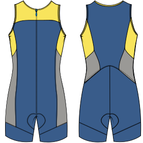Fashion sewing patterns for MEN One-Piece Sport Suit 9057